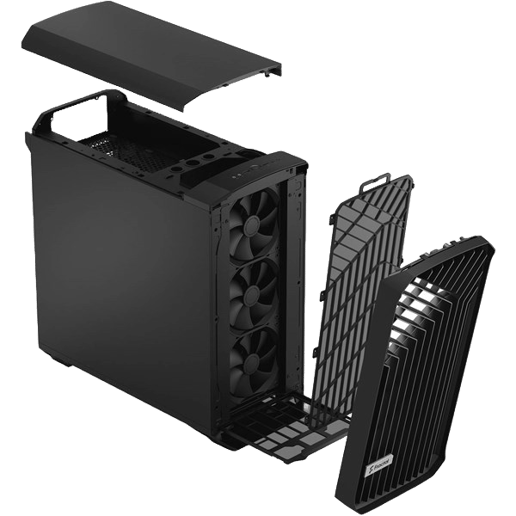 Fractal Torrent Mid Tower Gaming Case - Black 